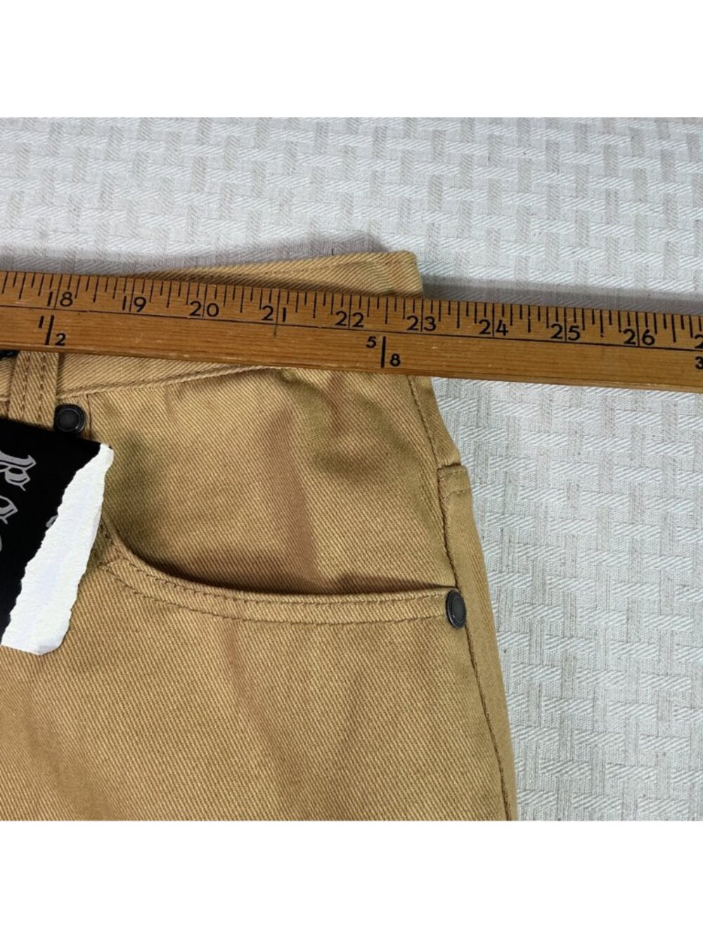 Hova Mens Camel Straight-Leg Jeans Size 44 New With Tags - Picture 7 of 11